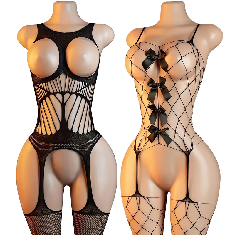 Bodystocking Fishnet - 2026 Nowe, seksowne i skromne czarne