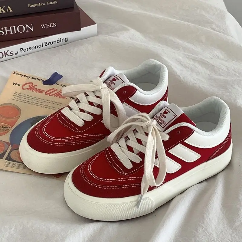 Vans Shoes Old Skool - 2024 nowe czerwone kobiety wulkanizują buty